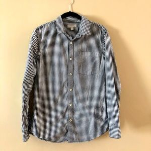 Boys Nordstrom brand checked dress shirt size XL